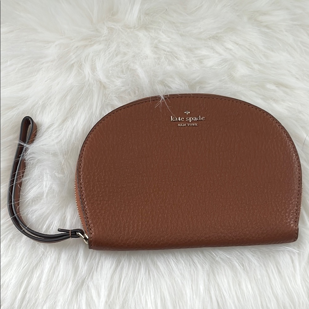 Kate Spade Brown Leather Wristlet